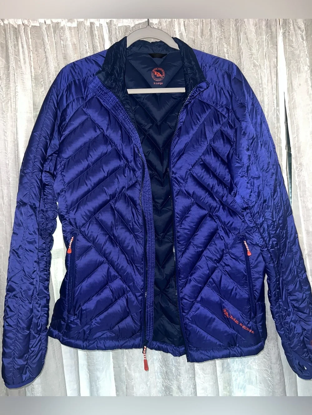 Big Agnes Hole In The Wall Down Jacket Ultralight Puffer Jacket Women’s XL Blue